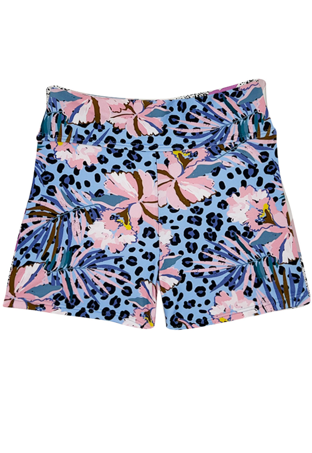 BIKINI SHORT NIÑA SAMIA CELESTE 606 ESTAMPADO - 1