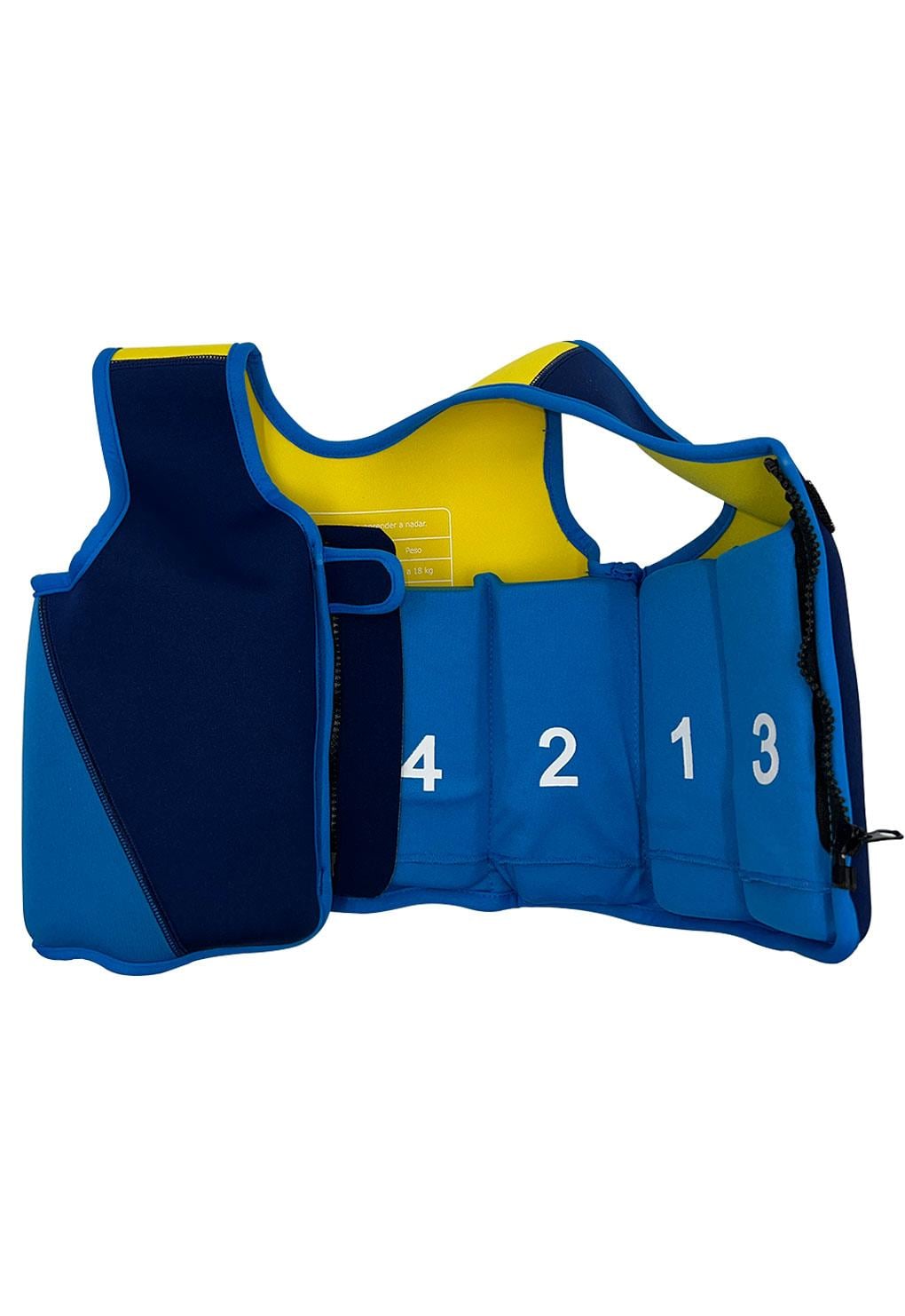 CHAQUETA FLOTADOR SAMIA AZUL NIÑO - 3
