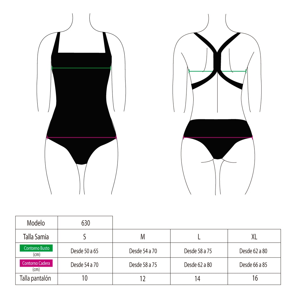 TRAJE DE BAÑO NIÑA SAMIA DEPORTIVO COMPETICIÓN PARA ROSADO - 3