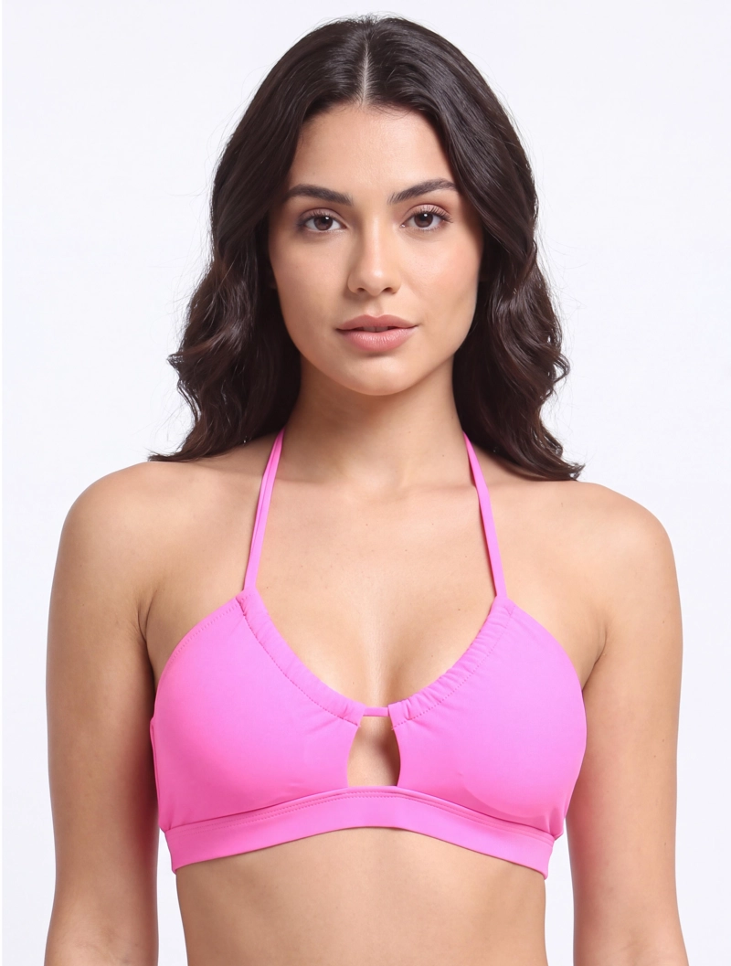BIKINI MUJER SAMIA BANDEAU PRETINA FUCSIA