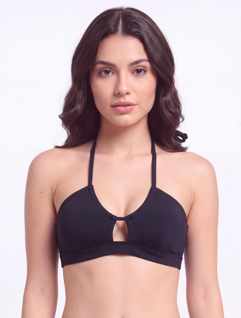 BIKINI MUJER SAMIA BANDEAU PRETINA NEGRO - 1