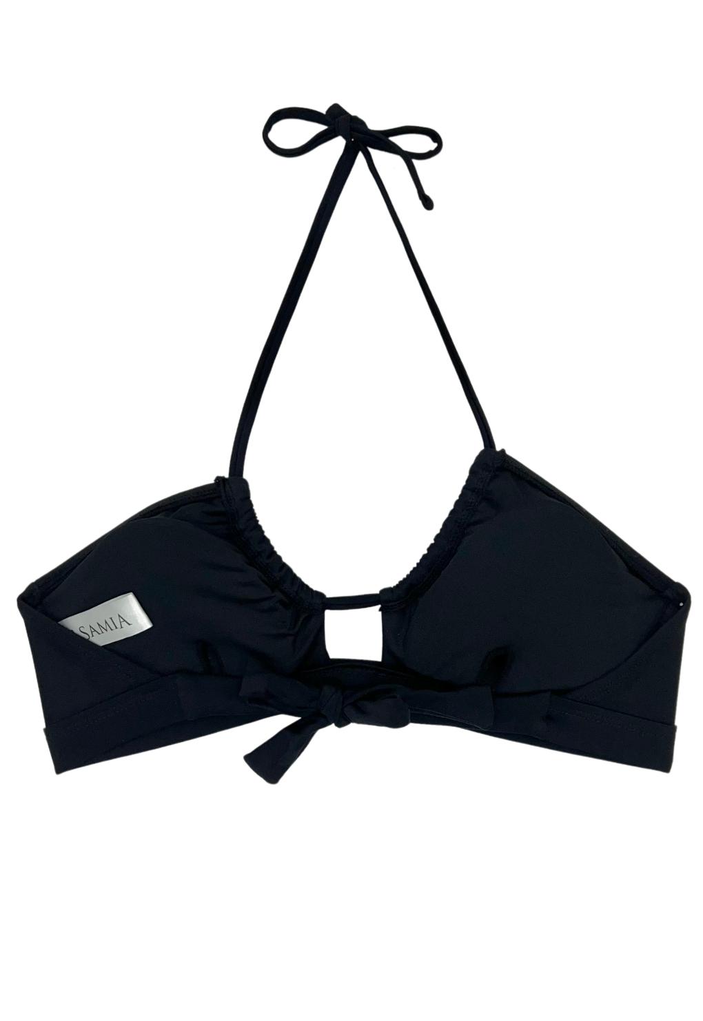 BIKINI MUJER SAMIA BANDEAU PRETINA NEGRO - 4