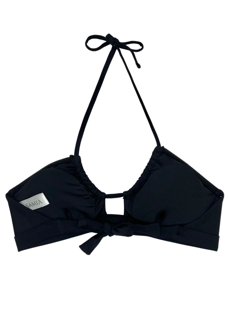 BIKINI MUJER SAMIA BANDEAU PRETINA NEGRO - 4