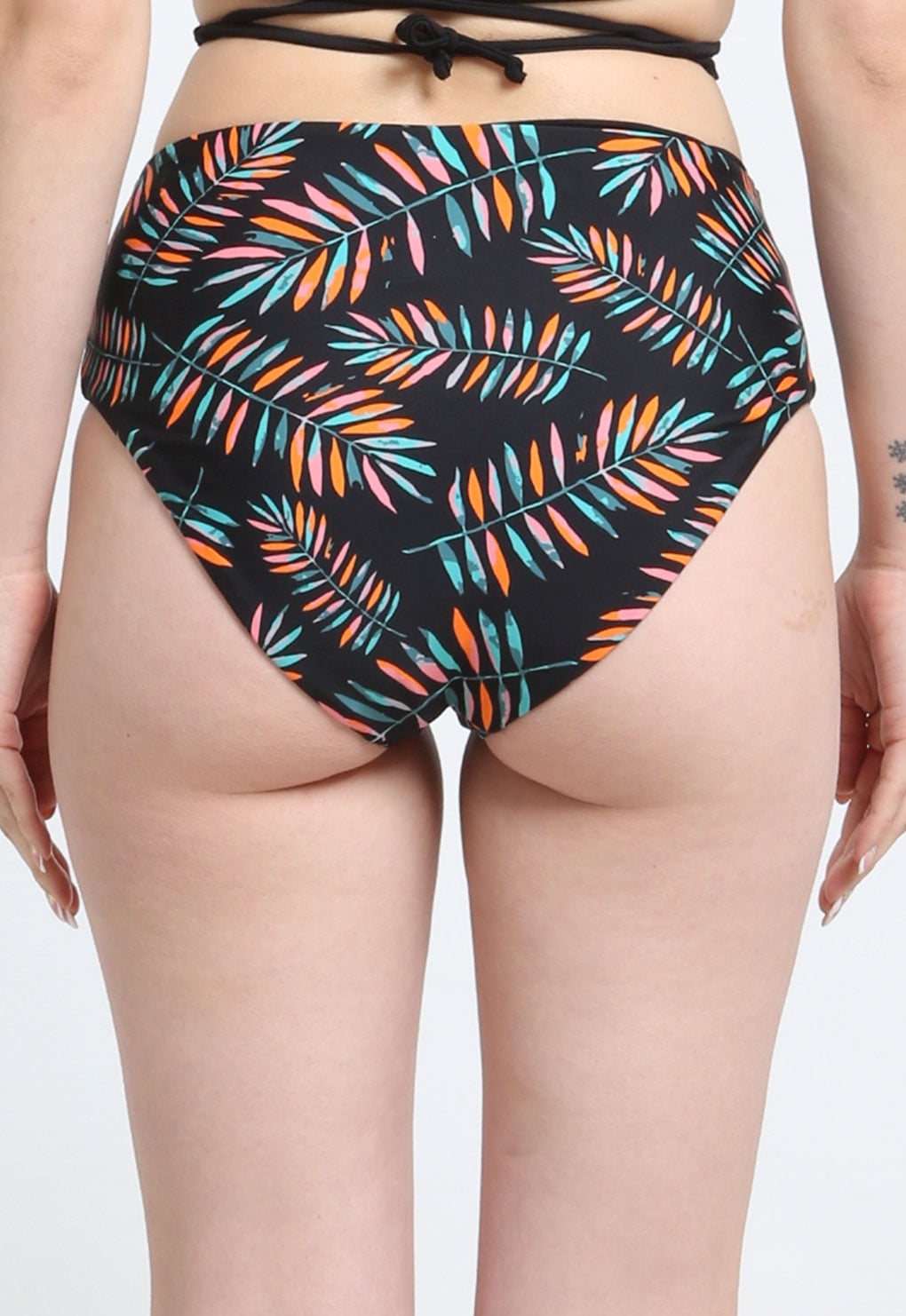 BIKINI MUJER SAMIA CALZÓN ALTO ARGOLLA ESTAMPADO VERDE - 2