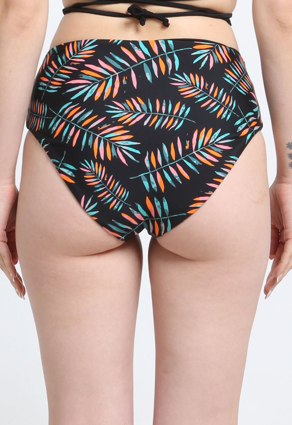 BIKINI MUJER SAMIA CALZÓN ALTO ARGOLLA ESTAMPADO VERDE - 2