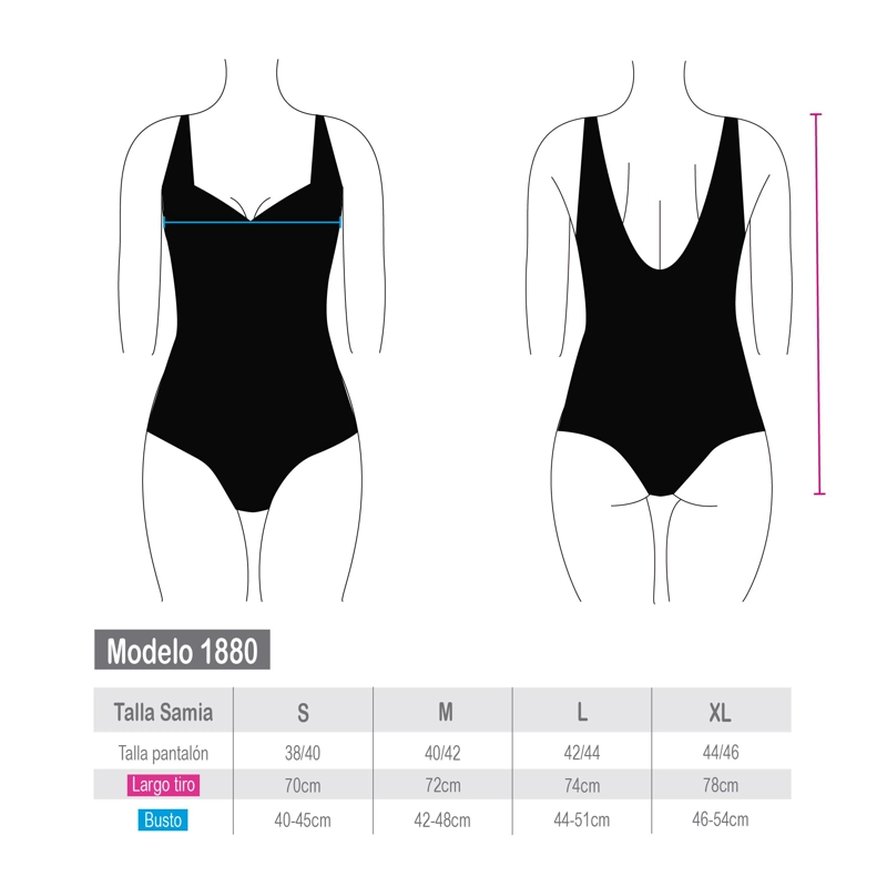 TRAJE DE BAÑO MUJER SAMIA DEPORTIVO CORTE BUSTO NARANJO CON PROTECCIÓN UV INTEGRADA - 6
