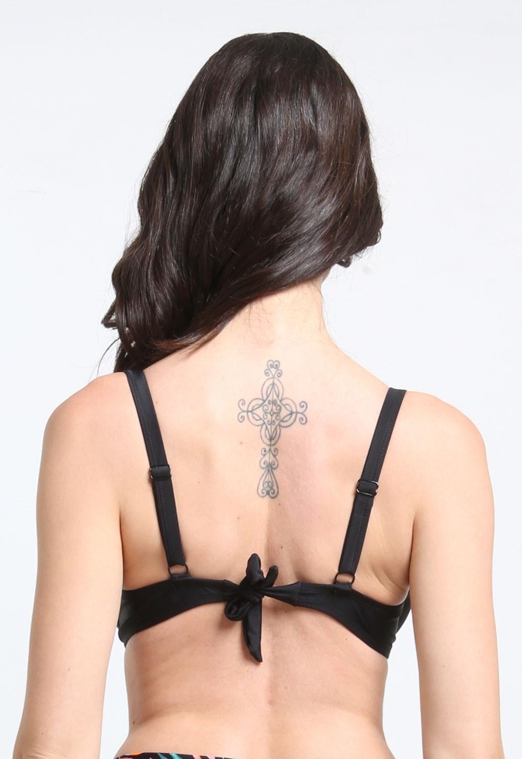 BIKINI MUJER SAMIA ANUDADO COPA C - D NEGRO - 3