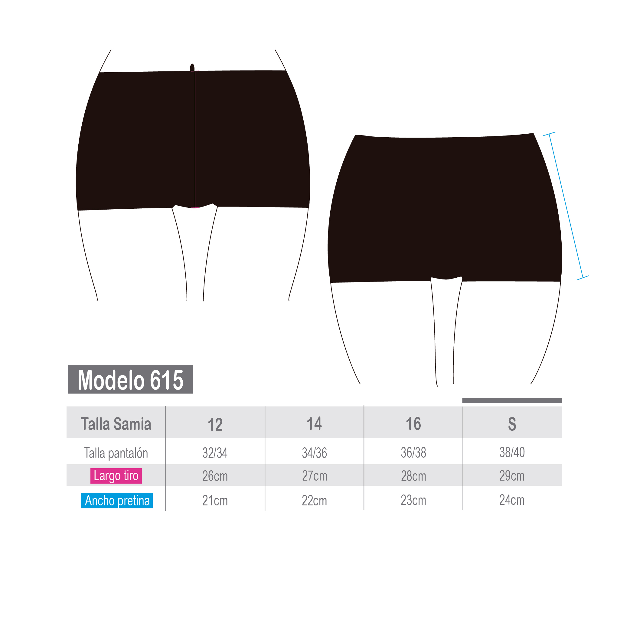 BIKINI SAMIA NEGRO HOT PANT PARA NIÑA - 4