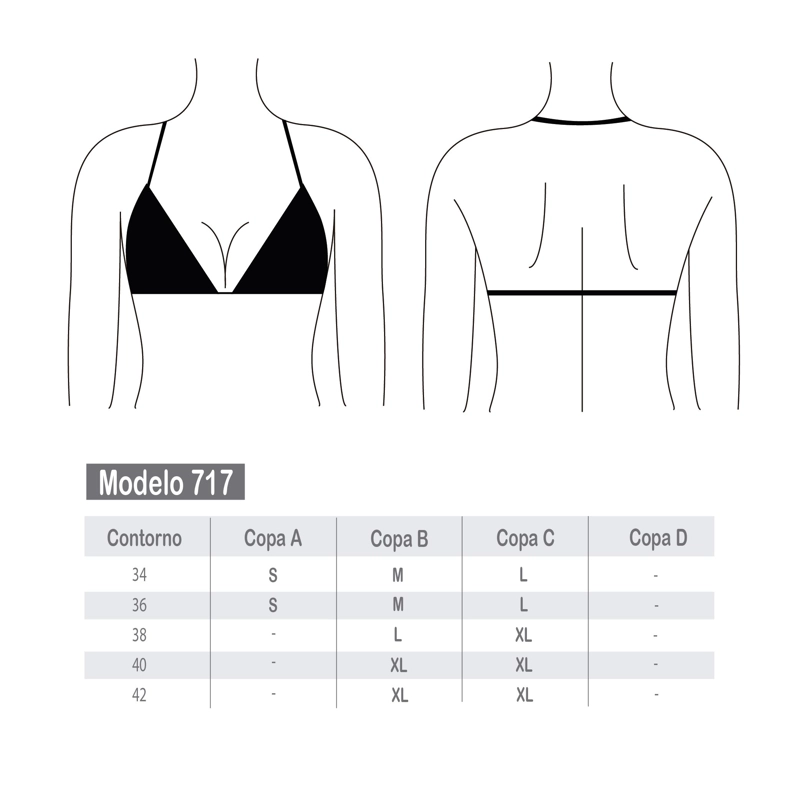 BIKINI MUJER SAMIA TRIANGULO ARGOLLA CENTRAL NEGRO - 6