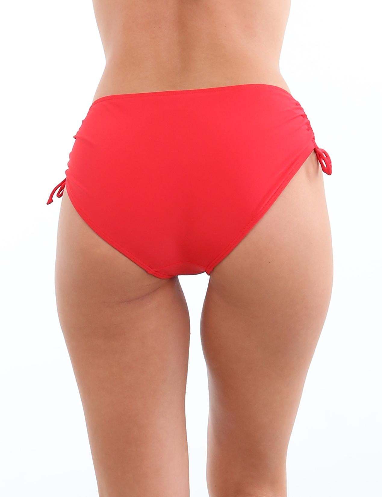 BIKINI MUJER SAMIA CALZÓN AJUSTABLE CADERAS ROJO - 3