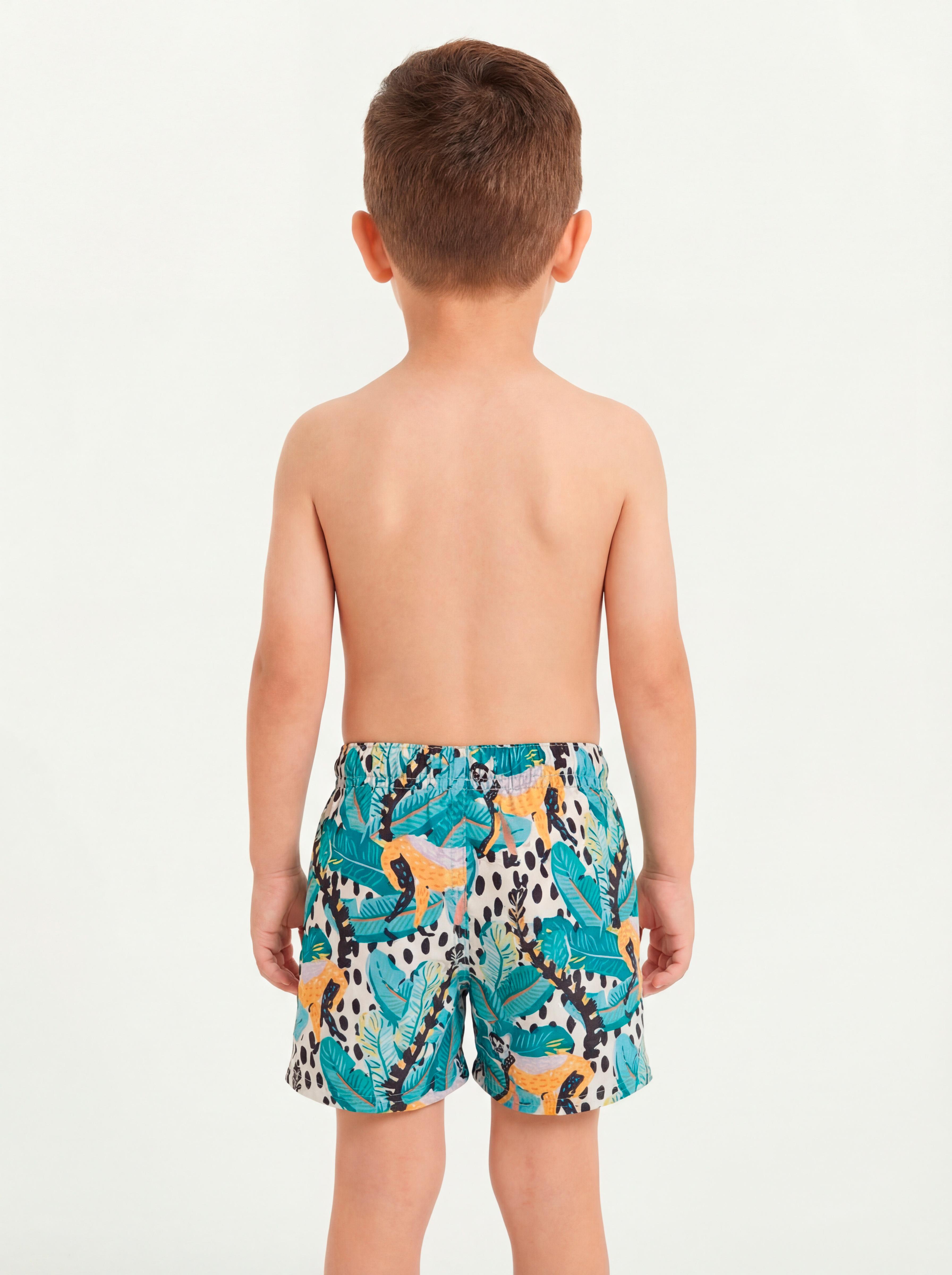 TRAJE DE BAÑO NIÑO SAMIA ESTAMPADO ANIMALES SHORT - 2