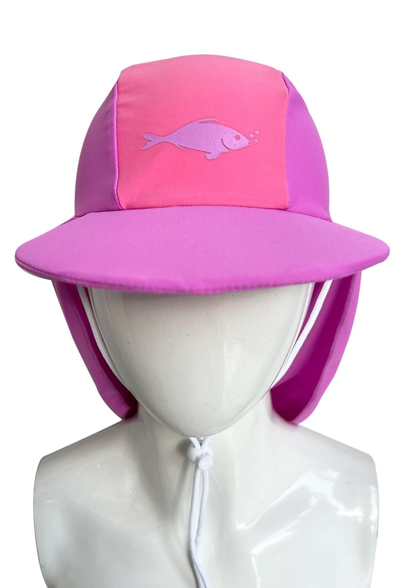 TRAJE DE BAÑO SAMIA FUCSIA GORRO NIÑA PROTECCIÓN SOLAR - 3