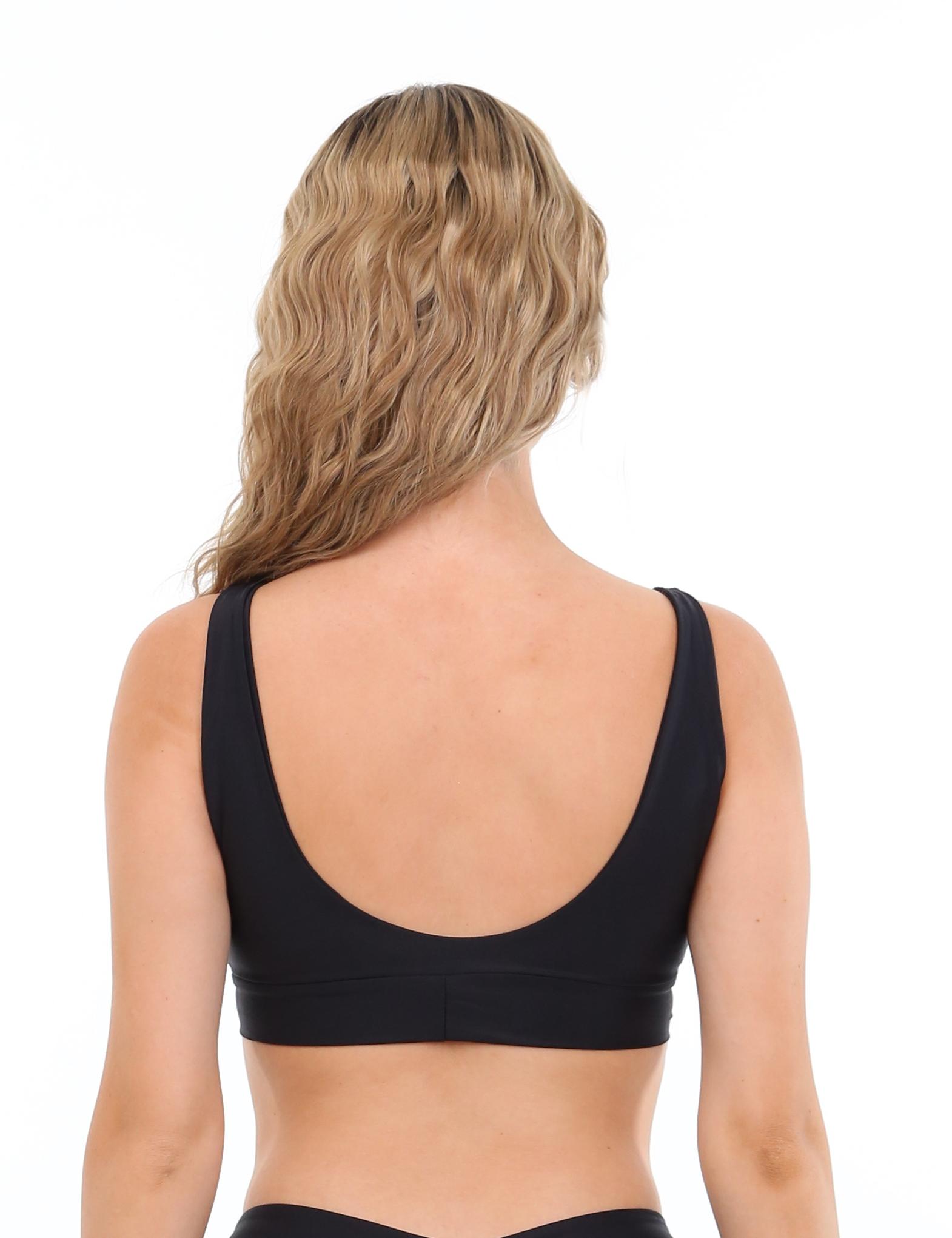 PETO LICRA MUJER SAMIA NEGRO BIKINI NUDO - 3