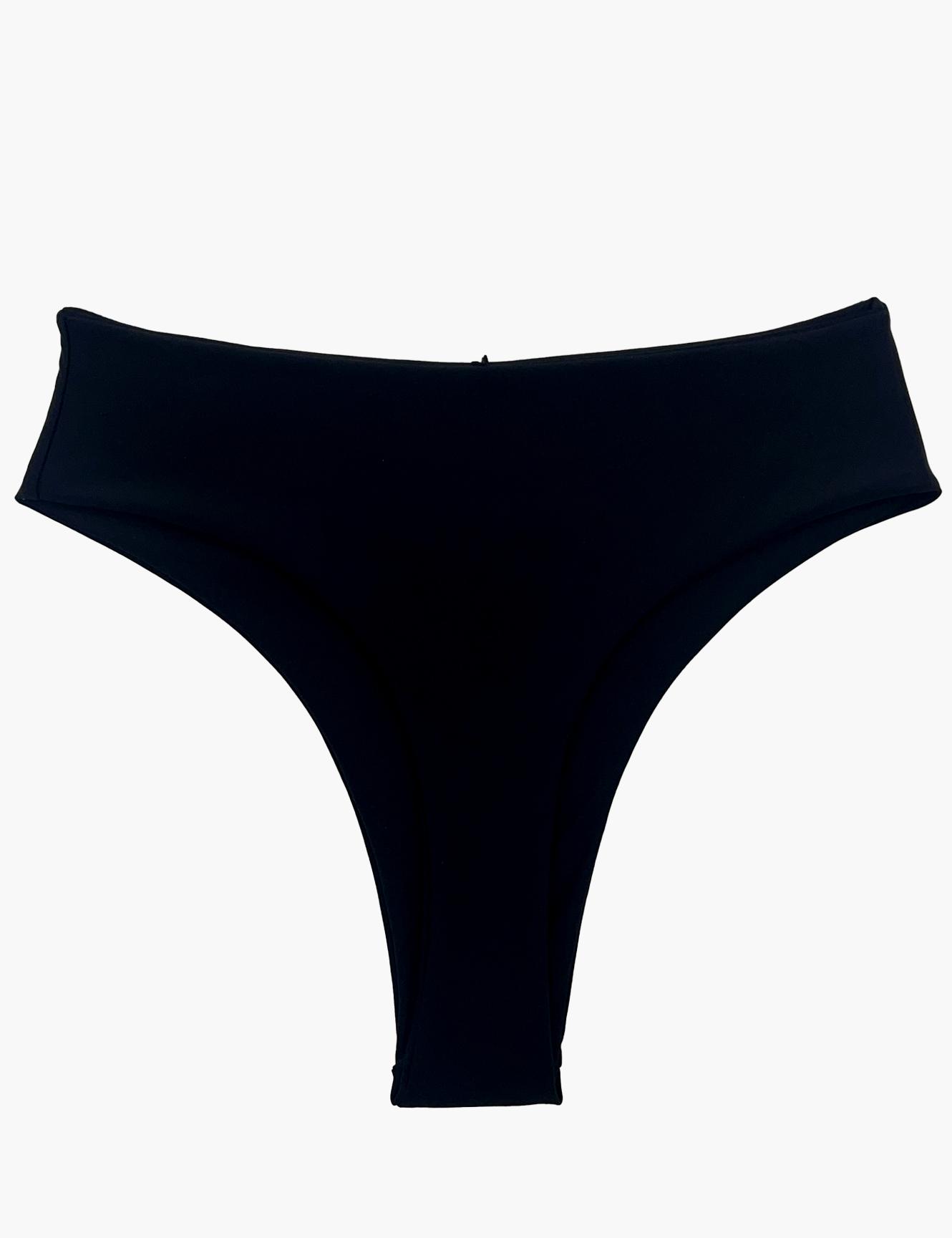 TANGA LICRA MUJER SAMIA NEGRO BIKINI PIN UP - 2