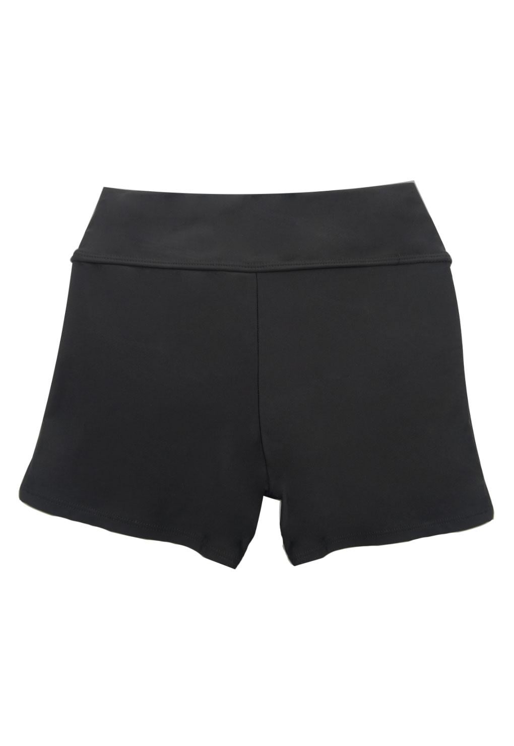 SHORT LICRA NIÑA SAMIA NEGRO BIKINI - 3