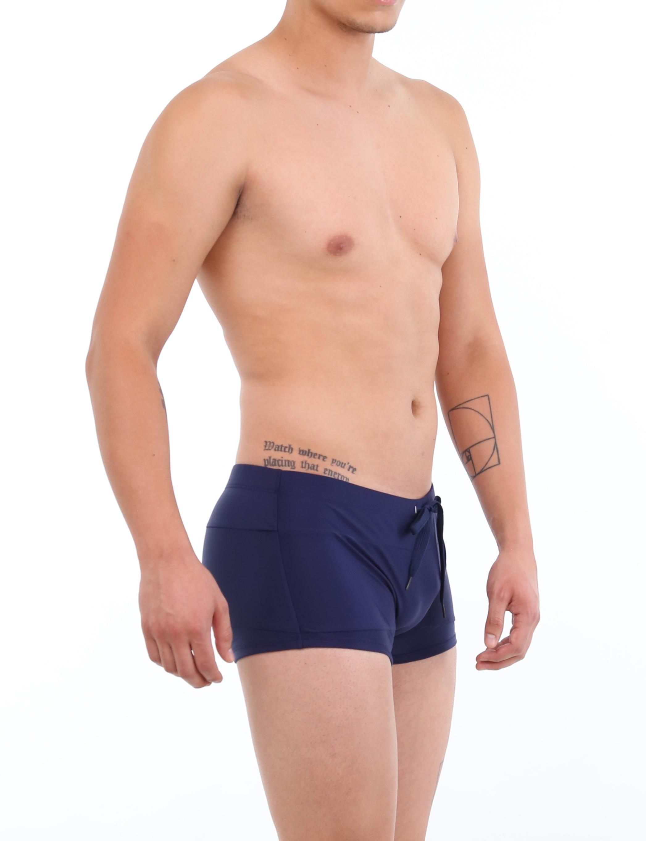 SHORT LICRA HOMBRE SAMIA AZUL MARINO BÓXER - 2