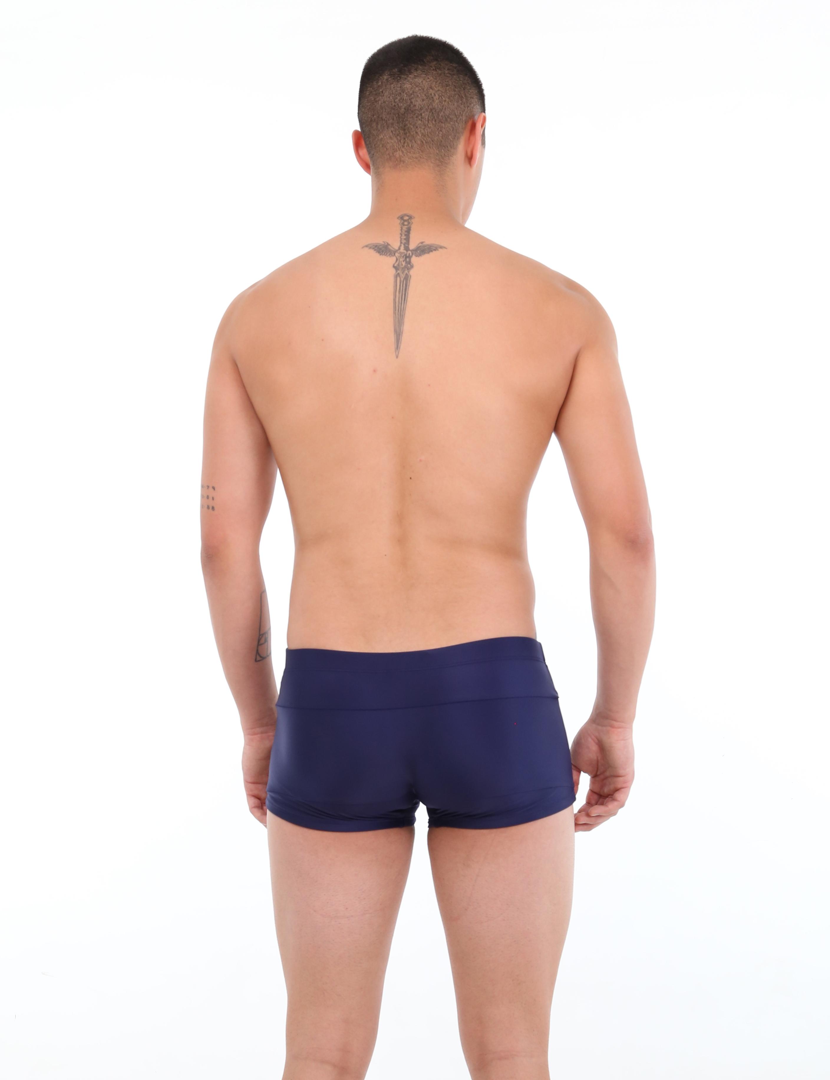 SHORT LICRA HOMBRE SAMIA AZUL MARINO BÓXER - 3