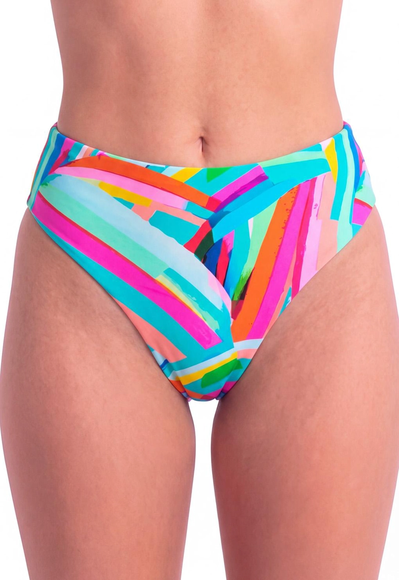 TANGA LICRA MUJER SAMIA VERDE BIKINI PIN UP ESTAMPADO - 1