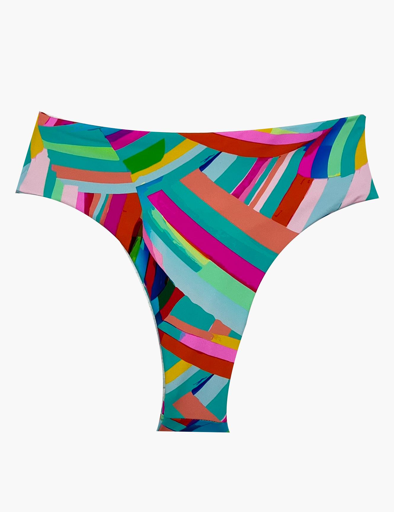 TANGA LICRA MUJER SAMIA VERDE BIKINI PIN UP ESTAMPADO - 1