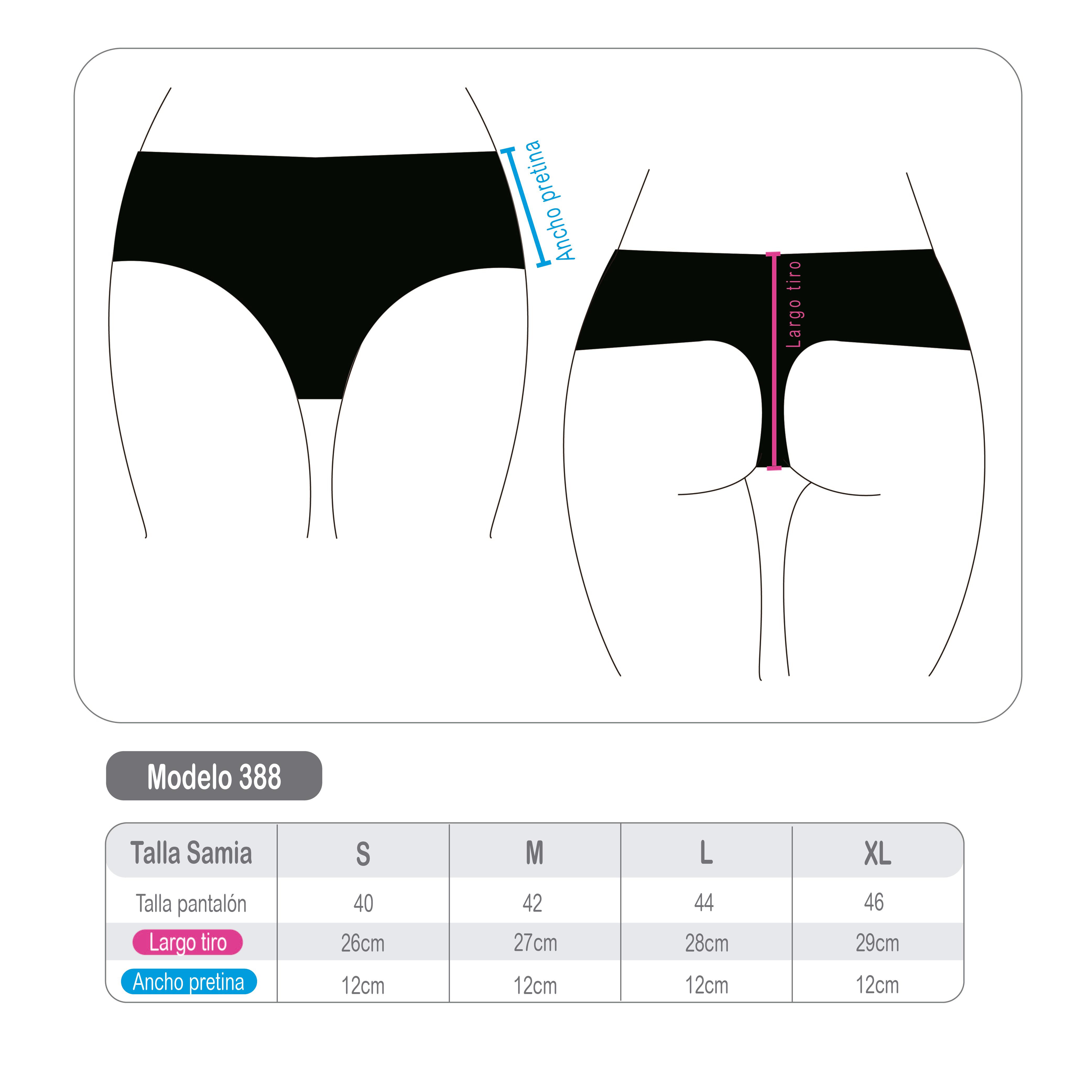 BIKINI LICRA MUJER SAMIA MORADO CALZÓN COLALESS TIRO ALTO ESTAMPADO - 4