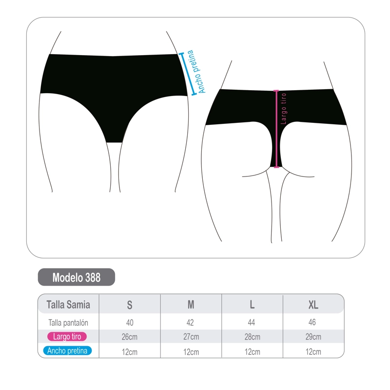 BIKINI LICRA MUJER SAMIA MORADO CALZÓN COLALESS TIRO ALTO ESTAMPADO - 6