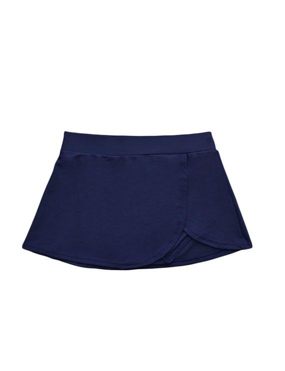 BIKINI LICRA MUJER SAMIA AZUL MARINO CALZÓN FALDA - 3