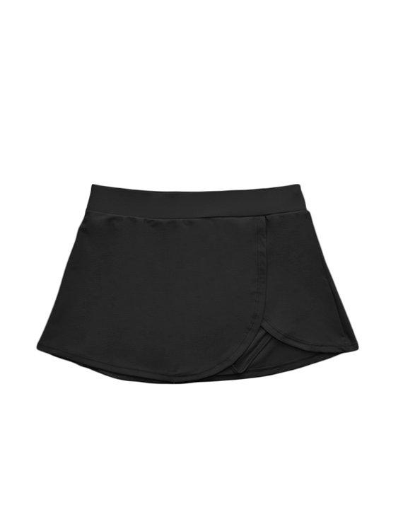 BIKINI LICRA MUJER SAMIA NEGRO CALZÓN FALDA - 3