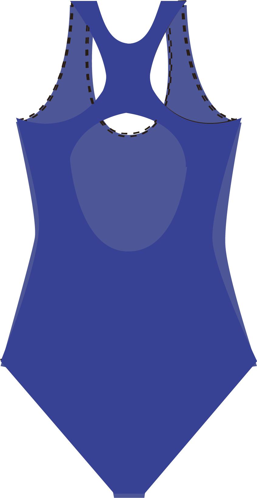 TRAJE BAÑO LICRA MUJER SAMIA BÁSICO NATACIÓN ESPALDA REDONDA ESTAMPADO - 9
