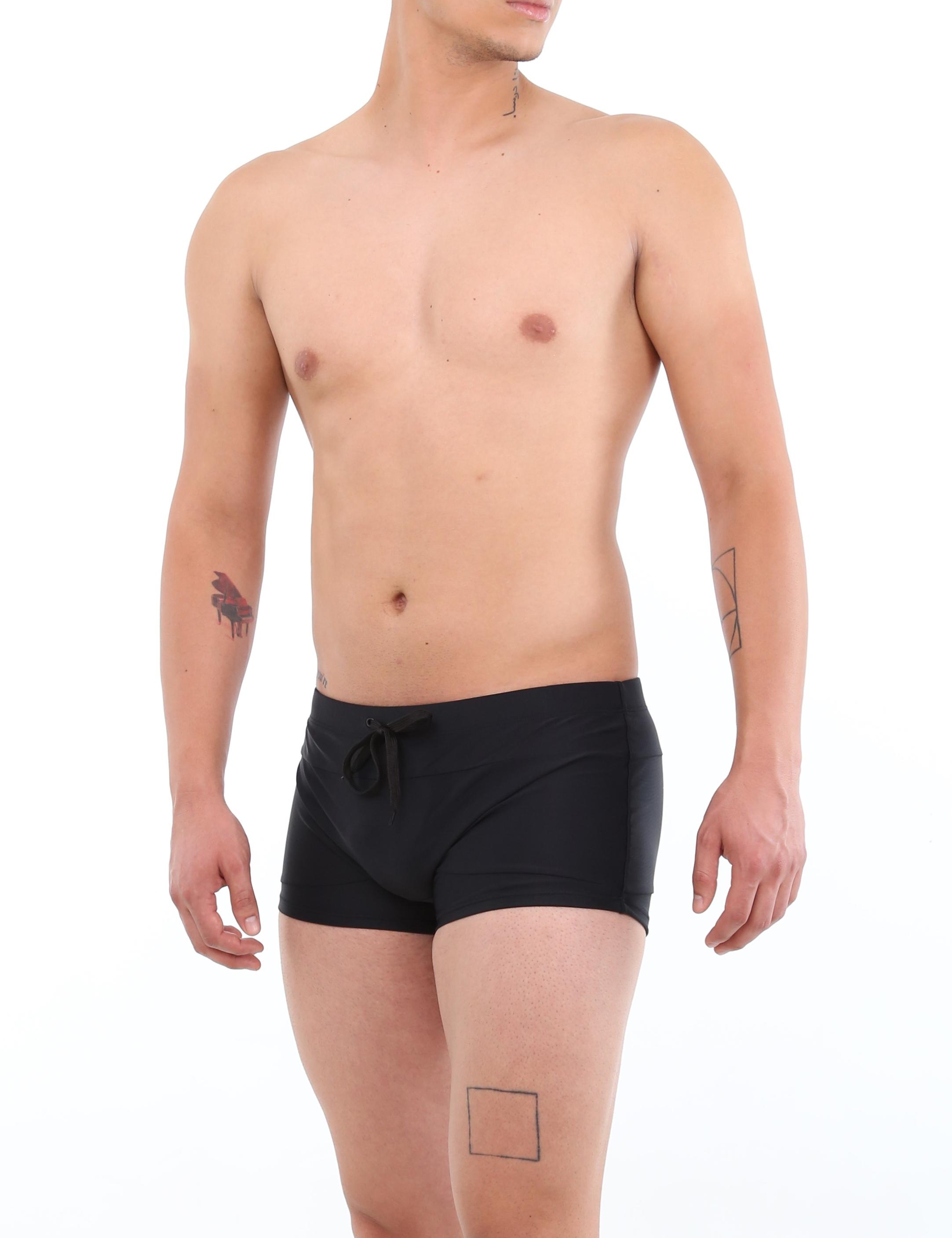 SHORT LICRA HOMBRE SAMIA NEGRO BÓXER - 3
