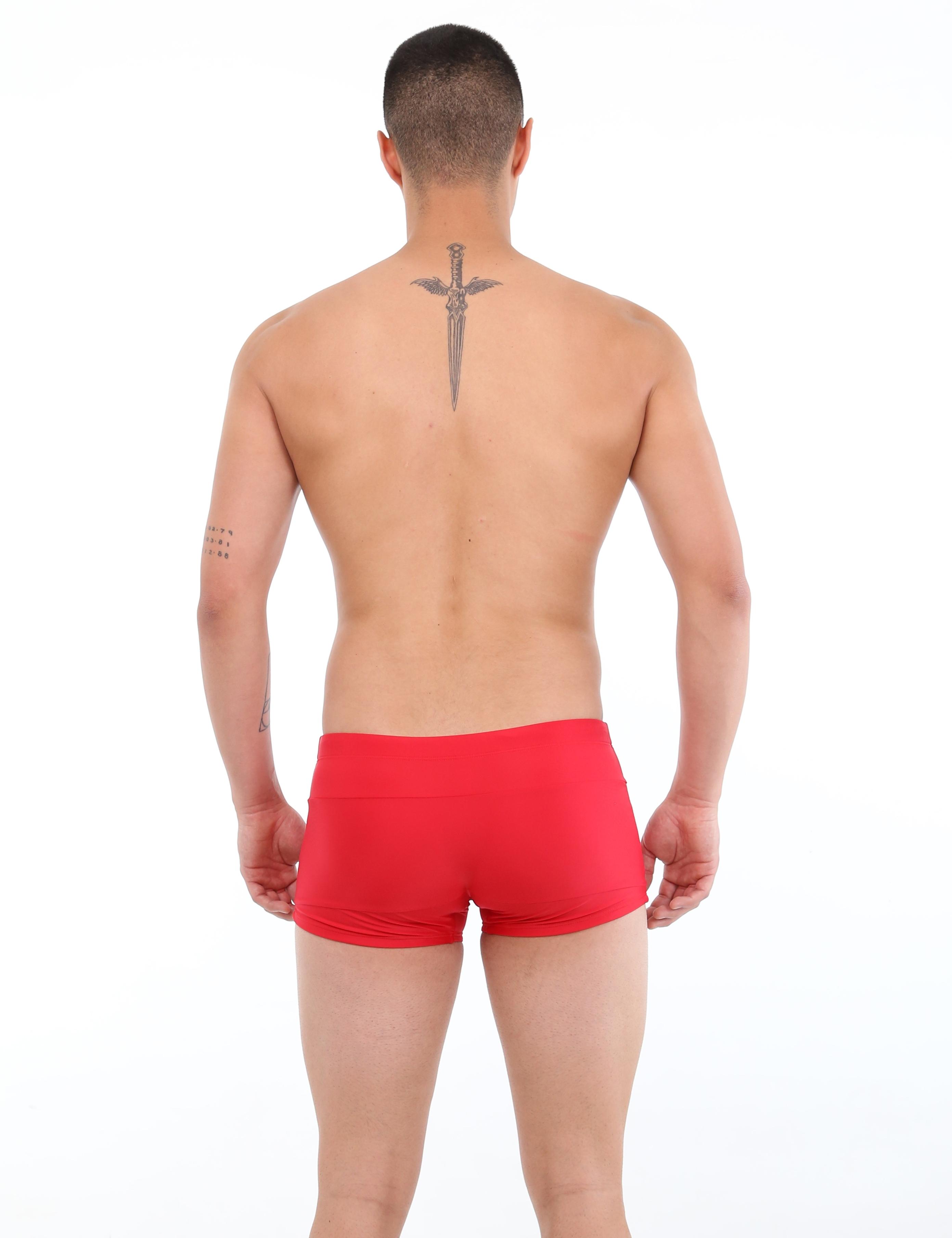 SHORT LICRA HOMBRE SAMIA ROJO BÓXER - 2