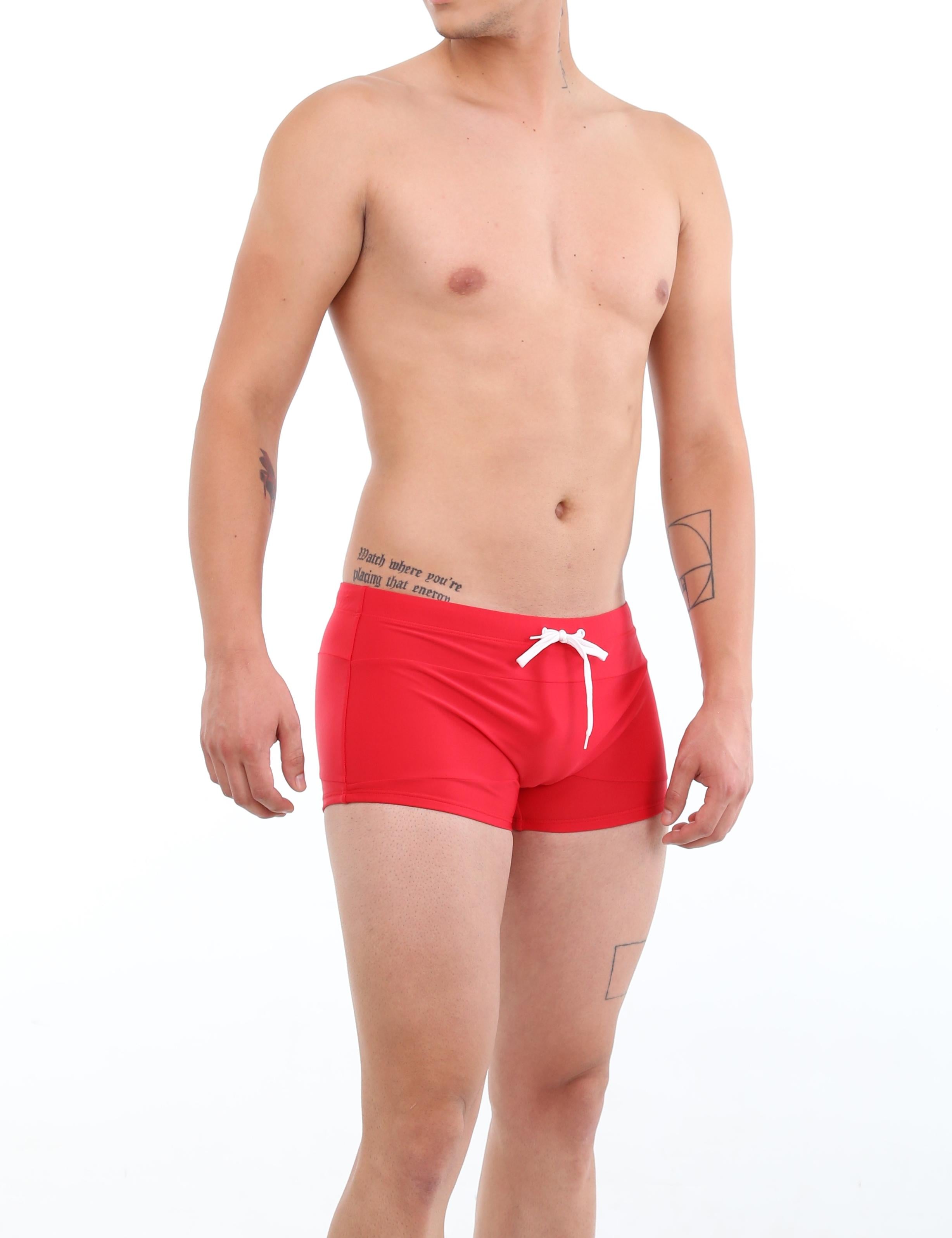 SHORT LICRA HOMBRE SAMIA ROJO BÓXER - 3