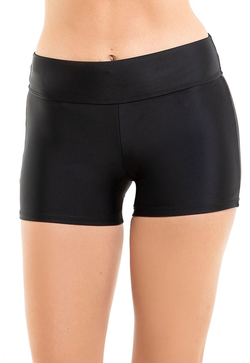 SHORT LICRA MUJER SAMIA NEGRO BIKINI HOT PANT - 1