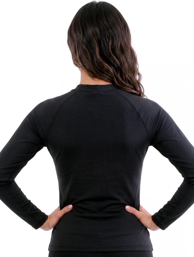POLERA LICRA MUJER SAMIA NEGRO PROTECCIÓN UV - 3