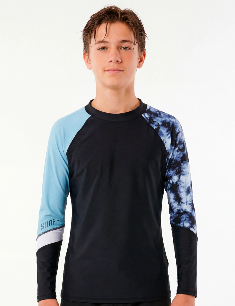 POLERA LICRA NIÑO SAMIA GRIS PROTECCIÓN UV - 1