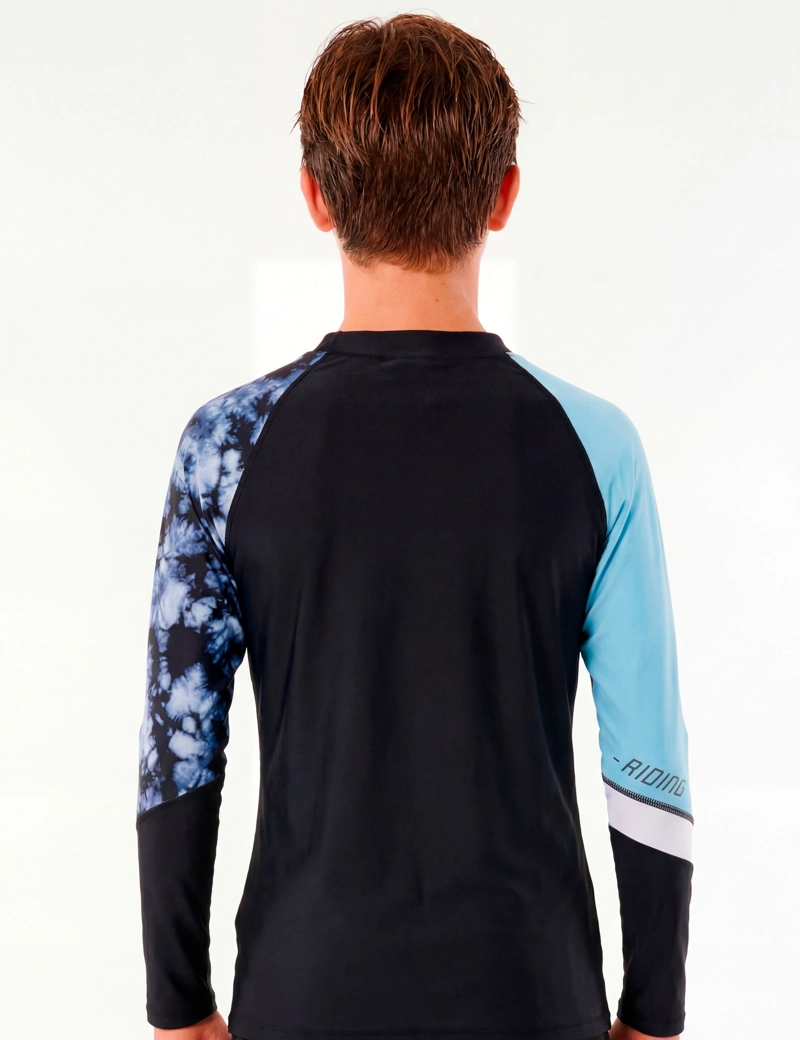 POLERA LICRA NIÑO SAMIA GRIS PROTECCIÓN UV - 2