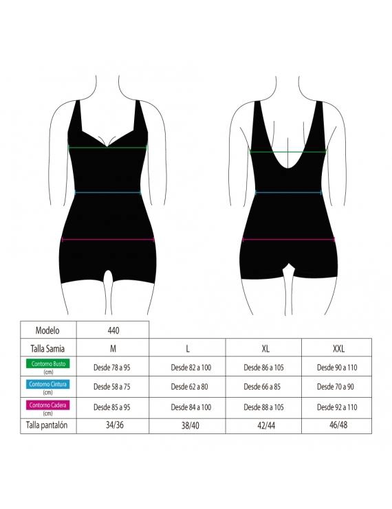 TRAJE BAÑO LICRA MUJER SAMIA ROSADO DEPORTIVO PIERNAS - 4