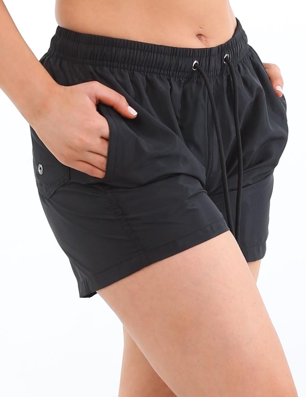 TRAJE BAÑO MUJER SAMIA NEGRO SHORT - 2