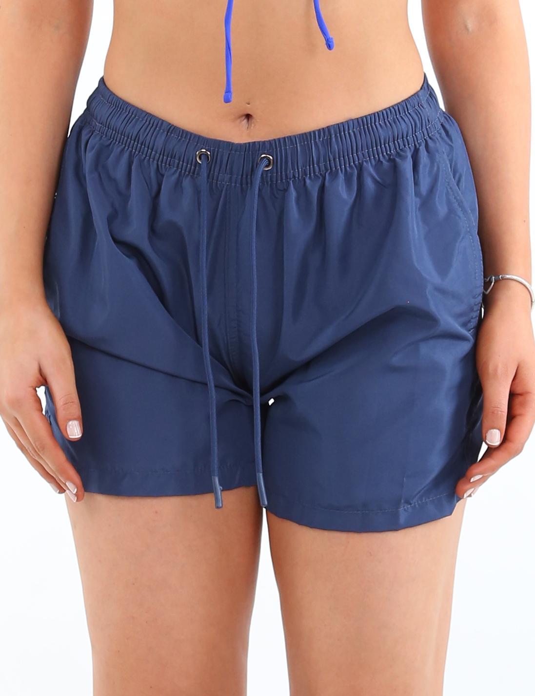TRAJE BAÑO MUJER SAMIA AZUL MARINO SHORT - 1