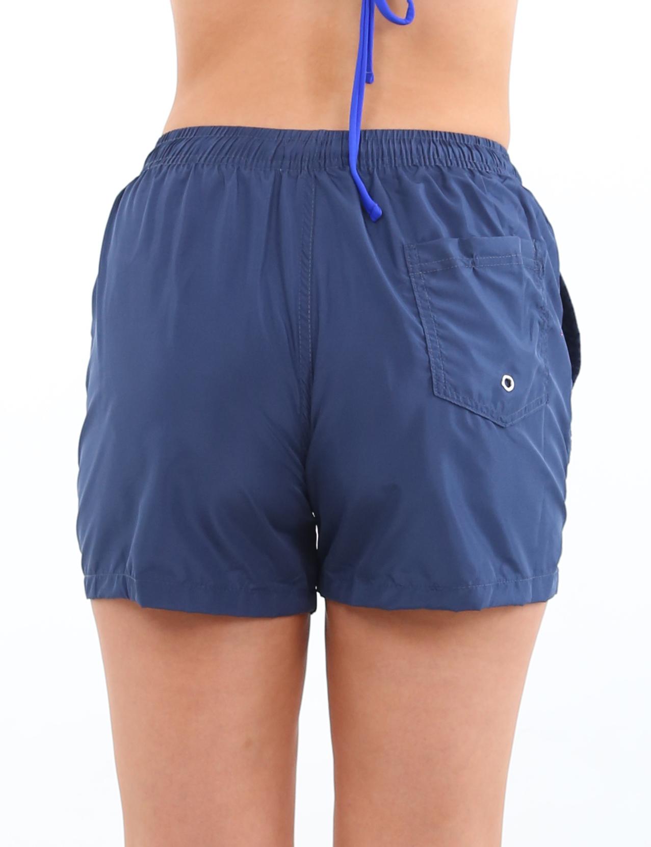 TRAJE BAÑO MUJER SAMIA AZUL MARINO SHORT - 3