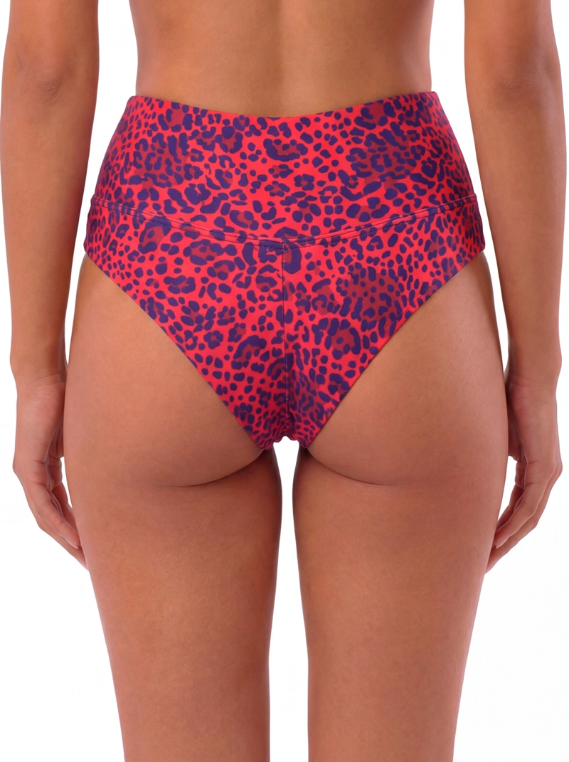 BIKINI MUJER TANGA PIN UP ANIMAL PRINT BRILLANTE - 2