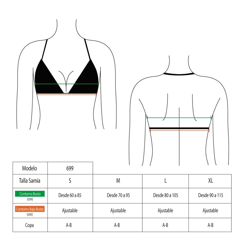 BIKINI ESTILO TRIANGULO CLASICO TURQUESA - 3