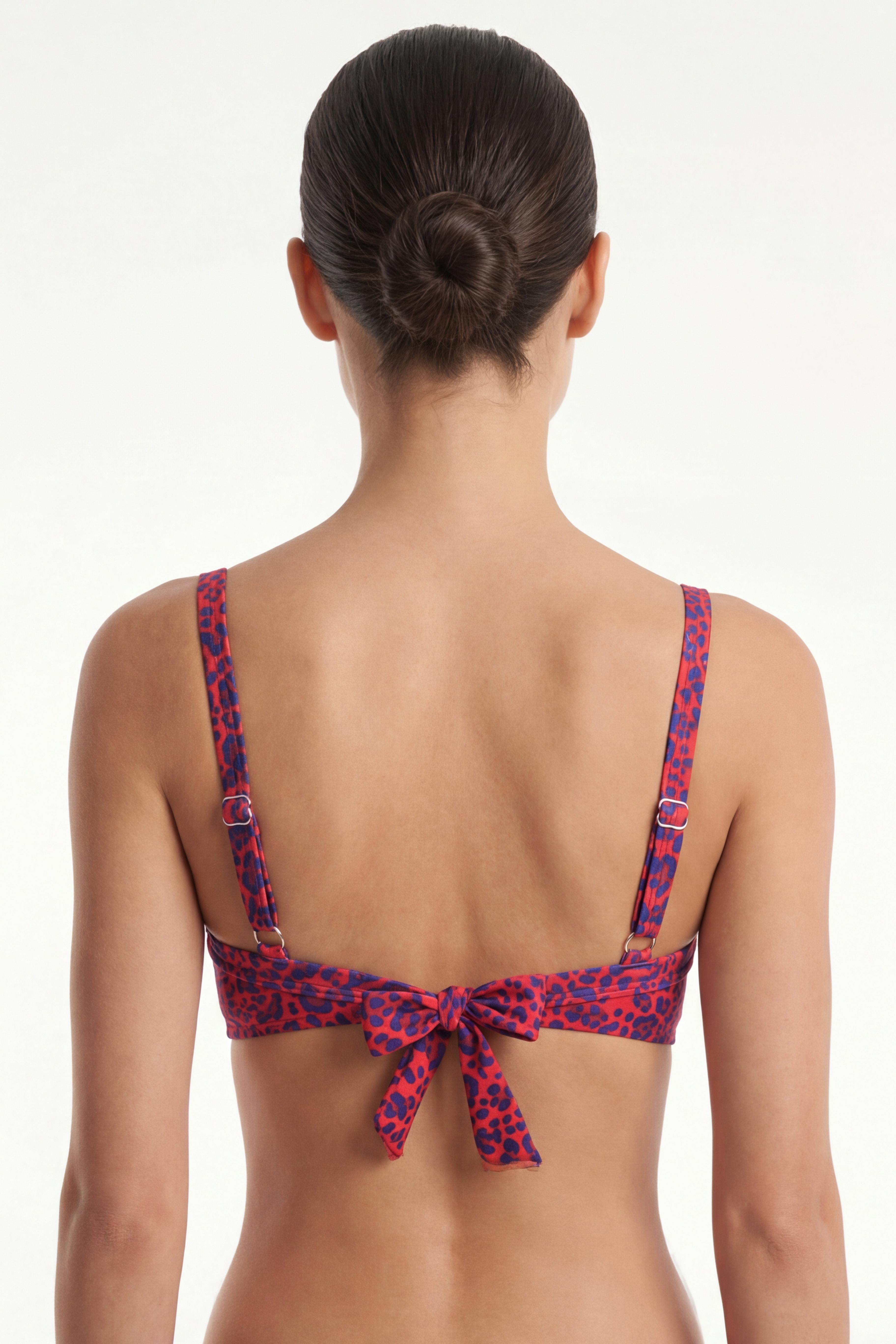 BIKINI ESTILO SOSTE N TORCIDO COPA C ANIMAL PRINT BRILLANTE - 2