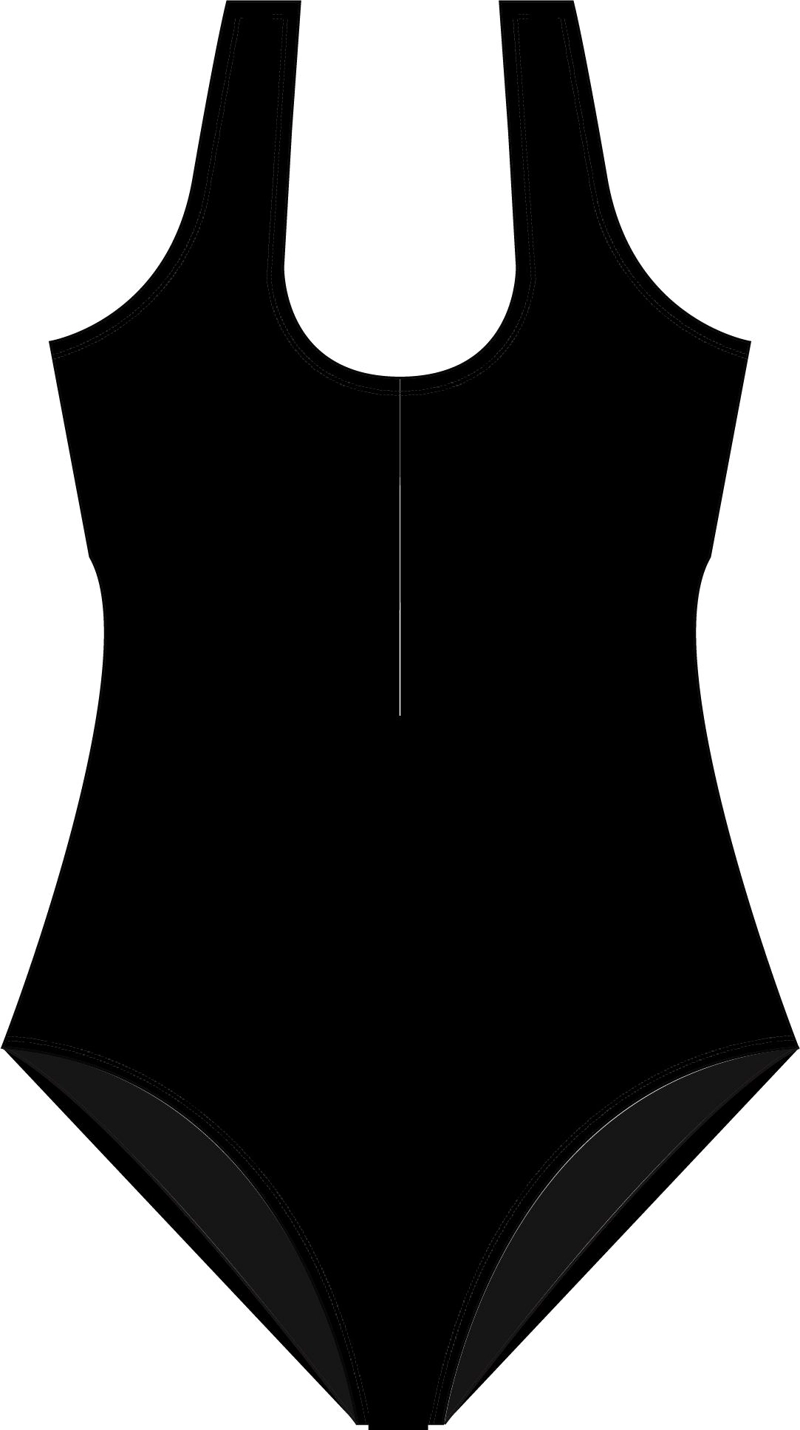 TRAJE DE BAÑO MUJER REDUCTOR CLASICO NEGRO - 4