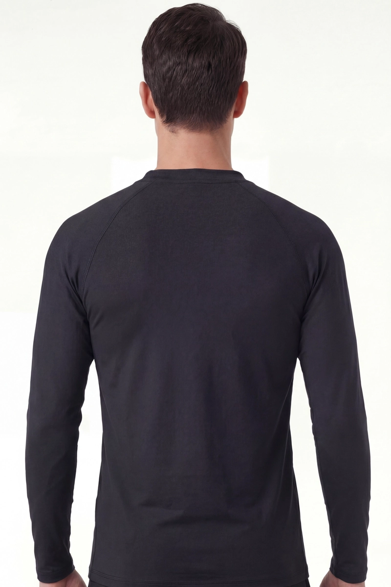 POLERA HOMBRE PROTECCION UV NEGRO - 2