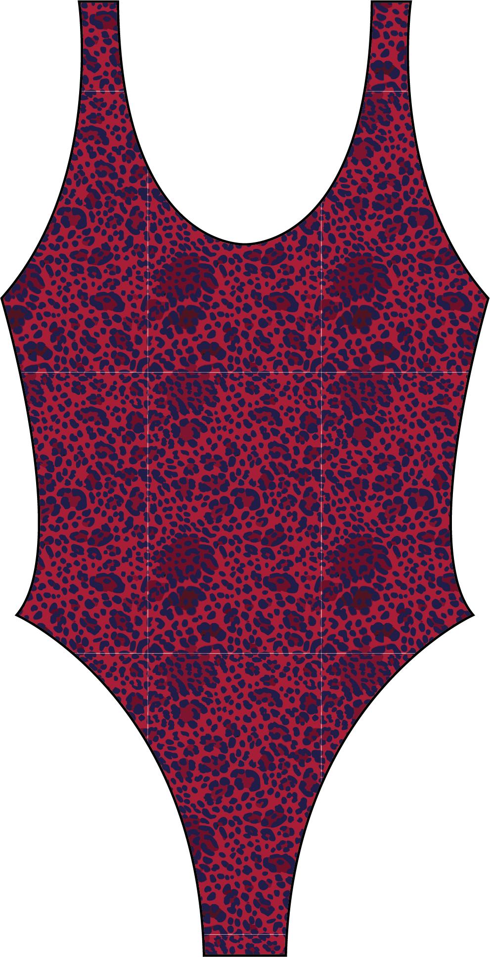 TRAJE DE BAÑO BAYWATCH ANIMAL PRINT BRILLANTE - 1
