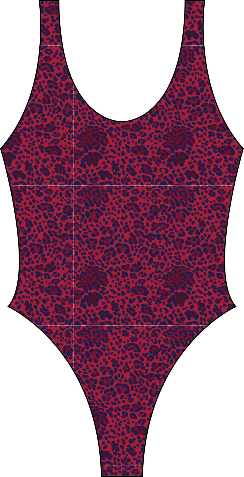 TRAJE DE BAÑO BAYWATCH ANIMAL PRINT BRILLANTE - 1