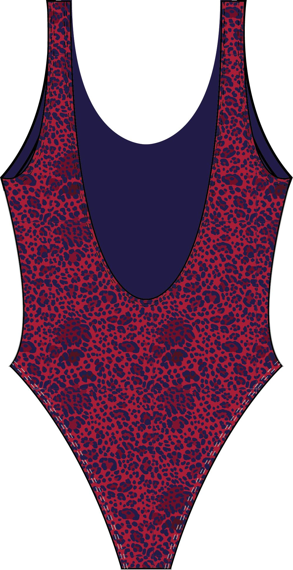 TRAJE DE BAÑO BAYWATCH ANIMAL PRINT BRILLANTE - 2