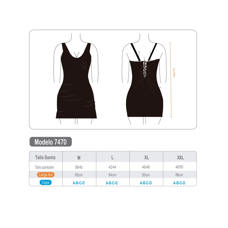TRAJE DE BAÑO MUJER AJUSTABLE CAFE - CAFE  - XXL - 3
