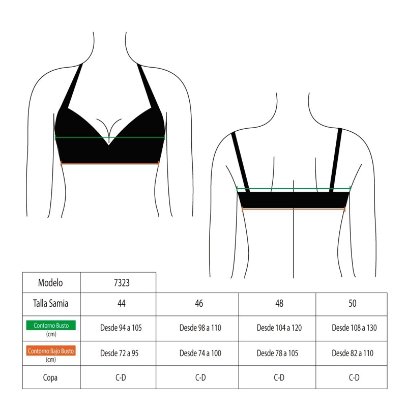 BIKINI SOSTE N CON COPA BLANDA C-D ROJO BRILLANTE - 3