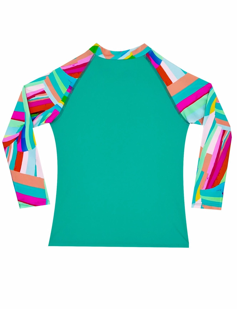 POLERA NIÑA PROTECCION UV ESTAMPADO VERDE - VERDE - 8 - 4